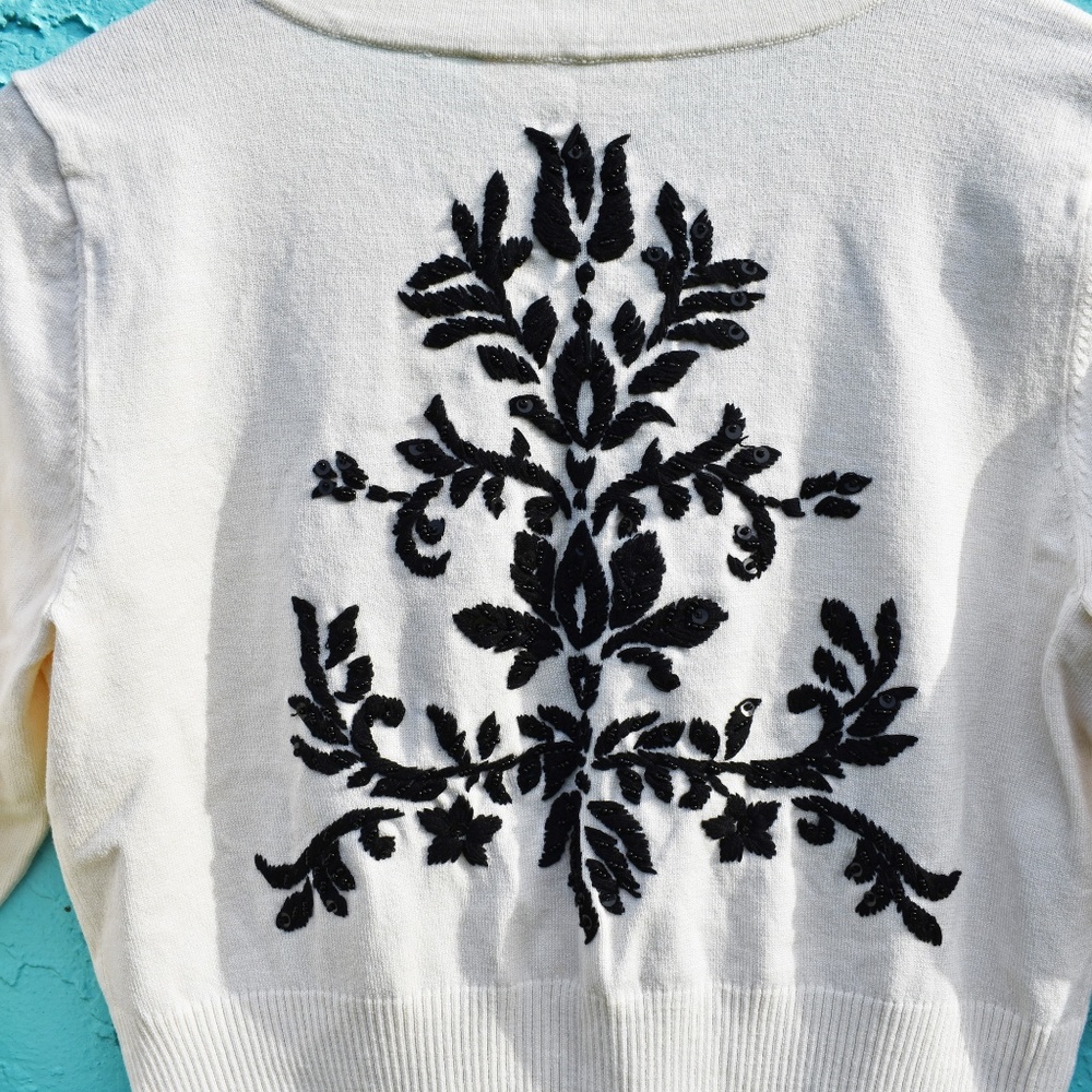 WHBM Embroidered Cardigan - Picture 3 of 6